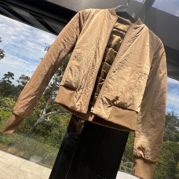Reversible Lululemon Non-Stop Bomber Jacket brown/gold - Picture 7 of 9